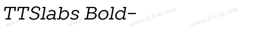 TTSlabs Bold字体转换